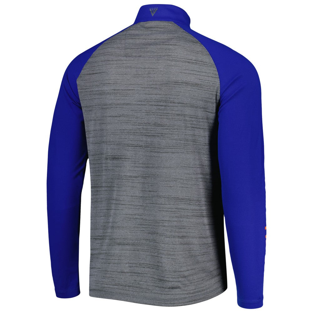 New York Mets Levelwear Vandal Raglan Quarter-Zip Top - Heather Gray - MLB Discount