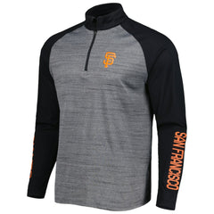 San Francisco Giants Levelwear Vandal Raglan Quarter-Zip Top - Heather Gray - MLB Sale