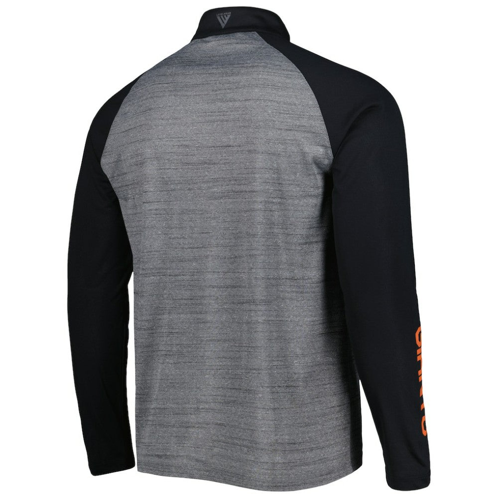 San Francisco Giants Levelwear Vandal Raglan Quarter-Zip Top - Heather Gray - MLB Sale