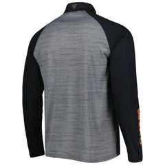 San Francisco Giants Levelwear Vandal Raglan Quarter-Zip Top - Heather Gray - MLB Sale