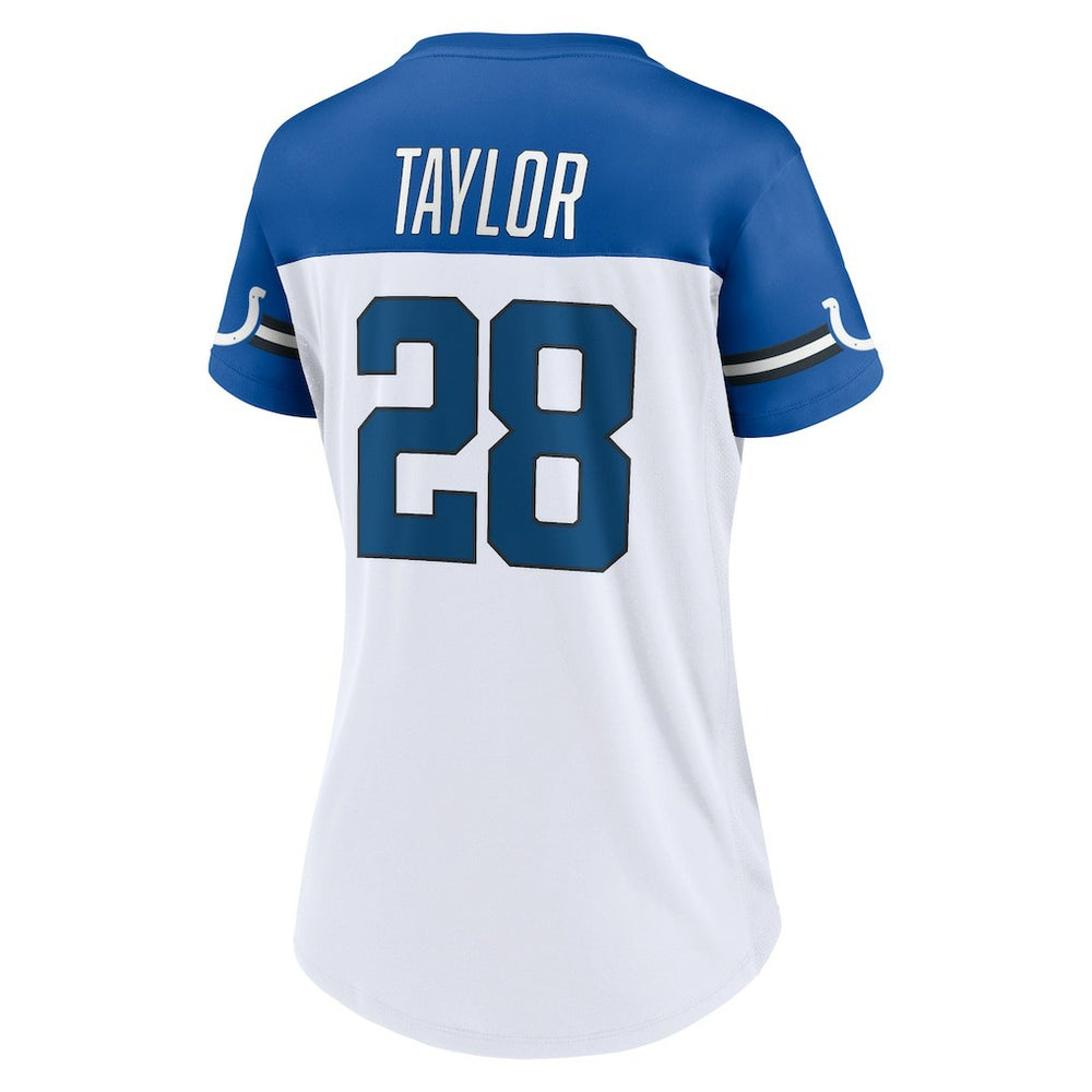 Fanatics Jonathan Taylor Indianapolis Colts Women's Athena Name & Number V-Neck Top White