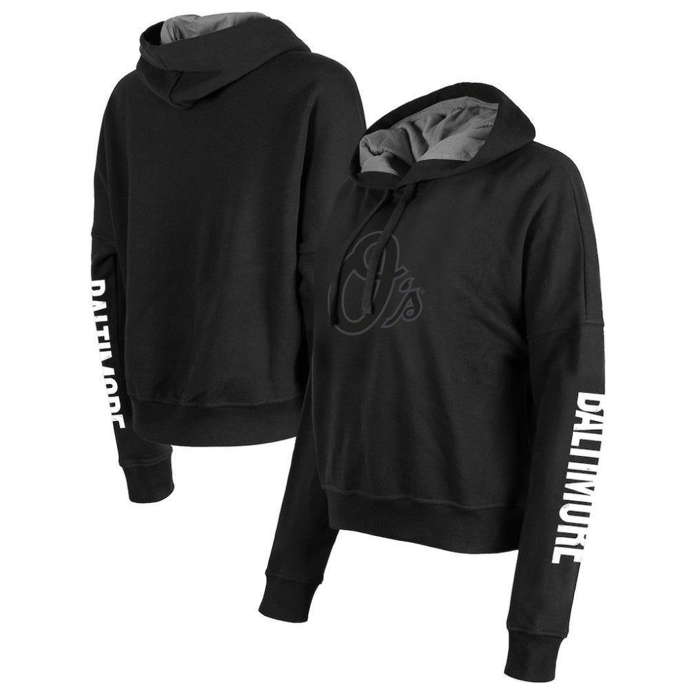 Baltimore Orioles New Era Women's City Connect Pullover Hoodie - Black - New Era Discount