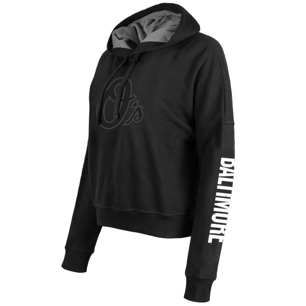 Baltimore Orioles New Era Women's City Connect Pullover Hoodie - Black - New Era Discount