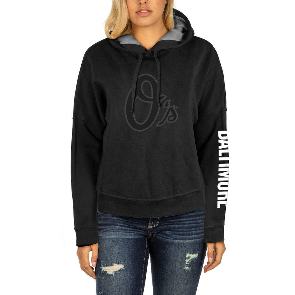 Baltimore Orioles New Era Women's City Connect Pullover Hoodie - Black - New Era Discount