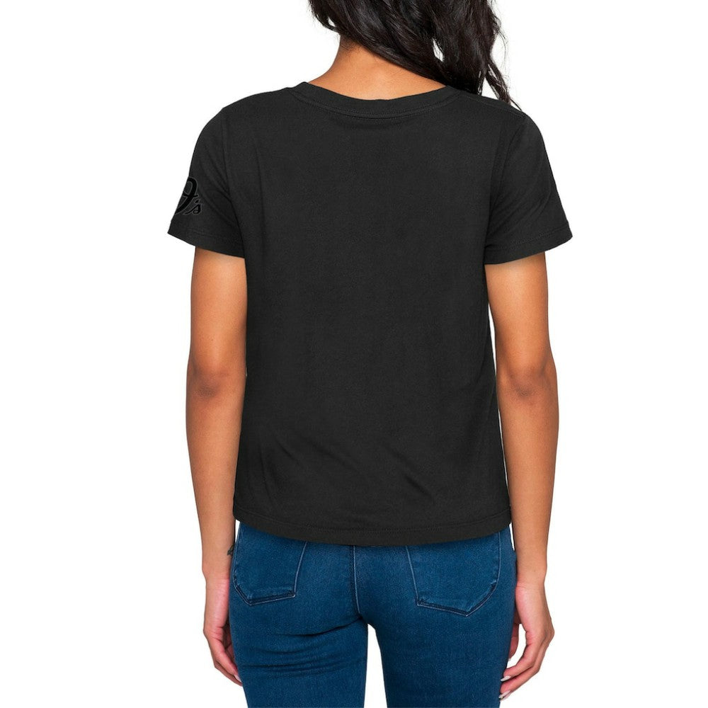 Baltimore Orioles New Era Women's 2023 City Connect Cap Logo T-Shirt - Black - New Era Online
