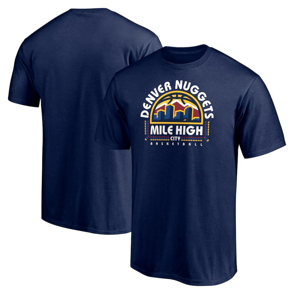 Denver Nuggets Push Ahead T-Shirt Navy