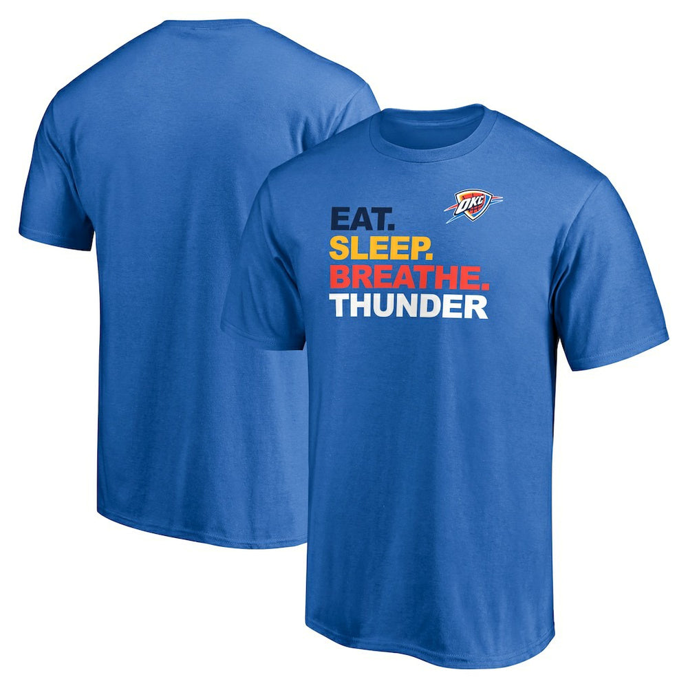 Oklahoma City Thunder Push Ahead T-Shirt Blue
