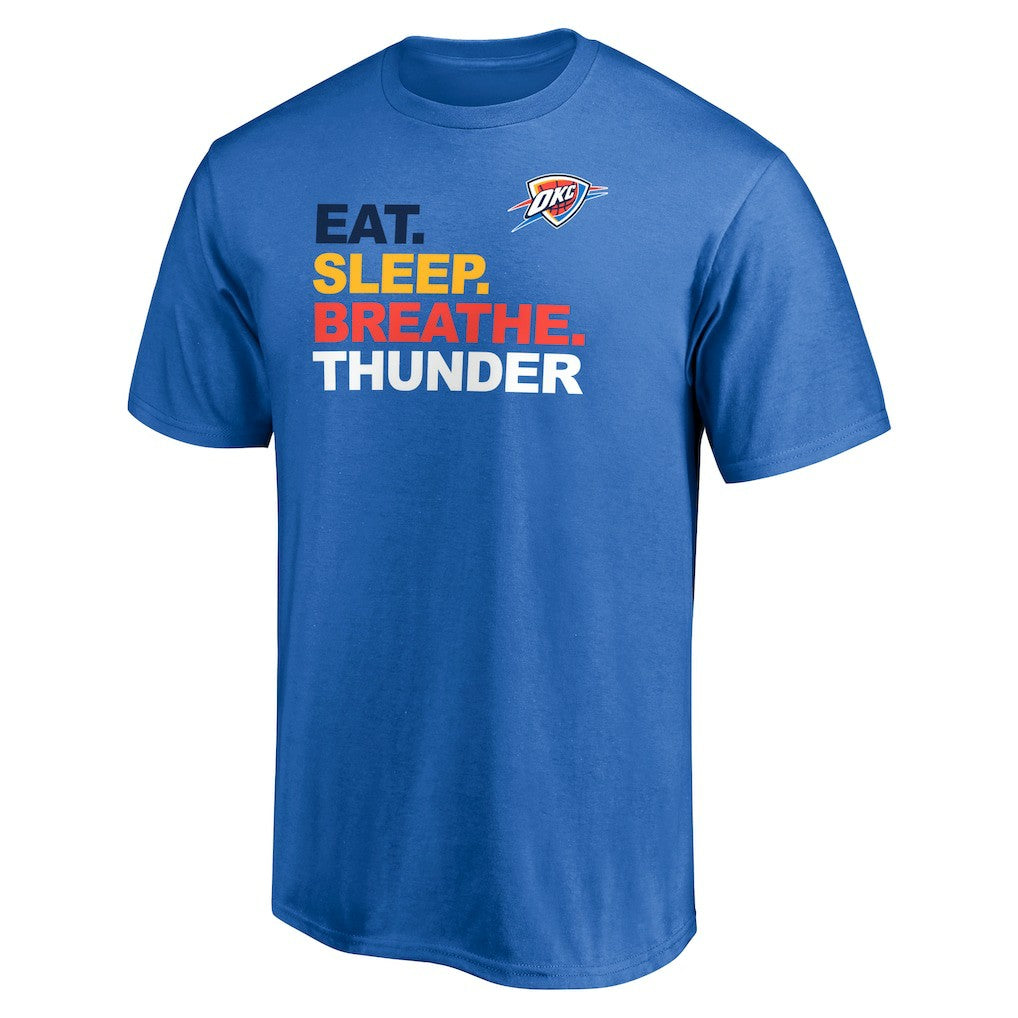 Oklahoma City Thunder Push Ahead T-Shirt Blue