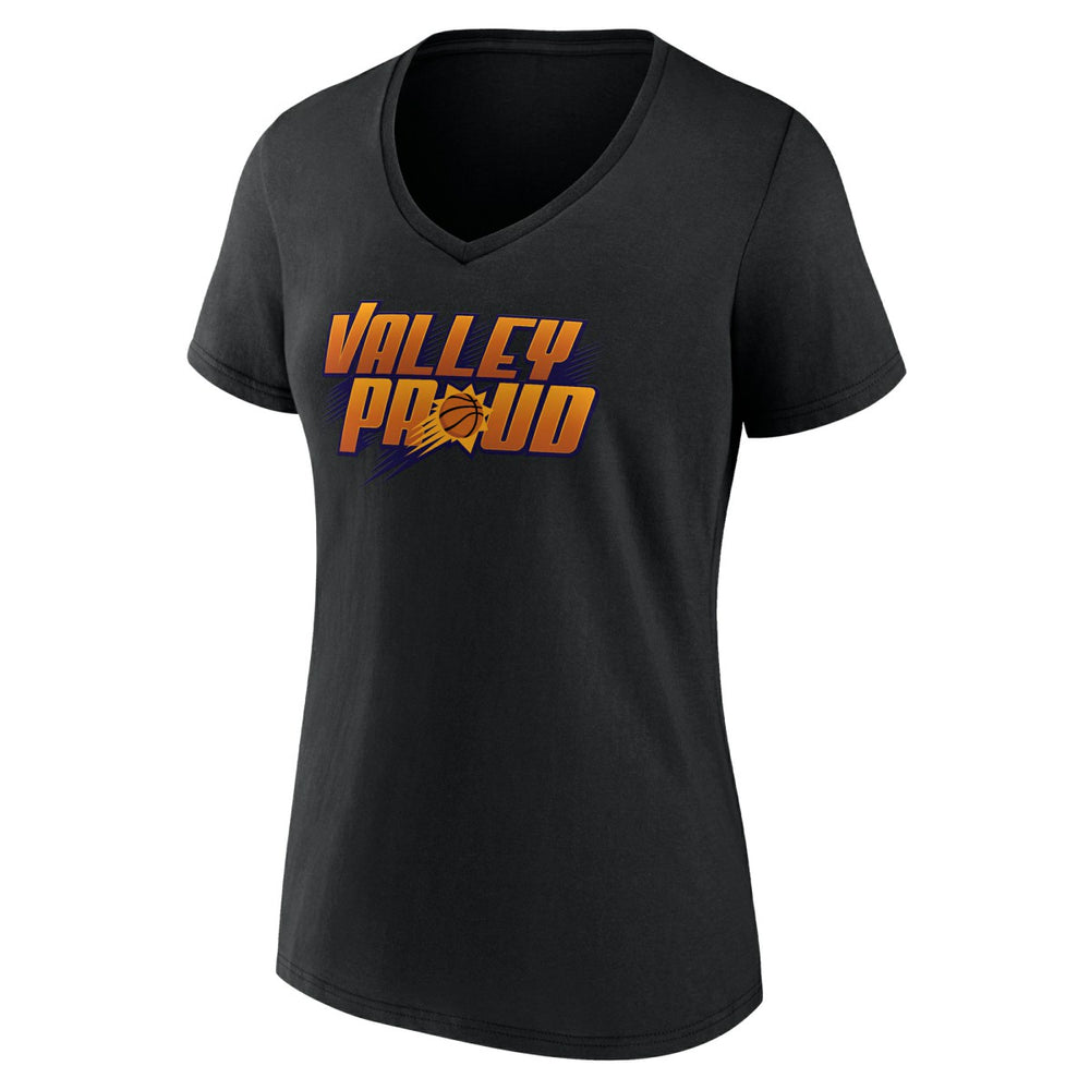 Phoenix Suns Women's Core Hometown Launch V-Neck T-Shirt Black