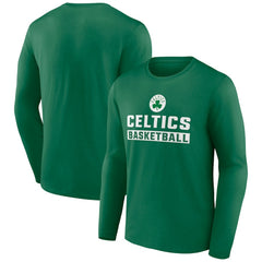 Boston Celtics Let's Go Long Sleeve T-Shirt Green