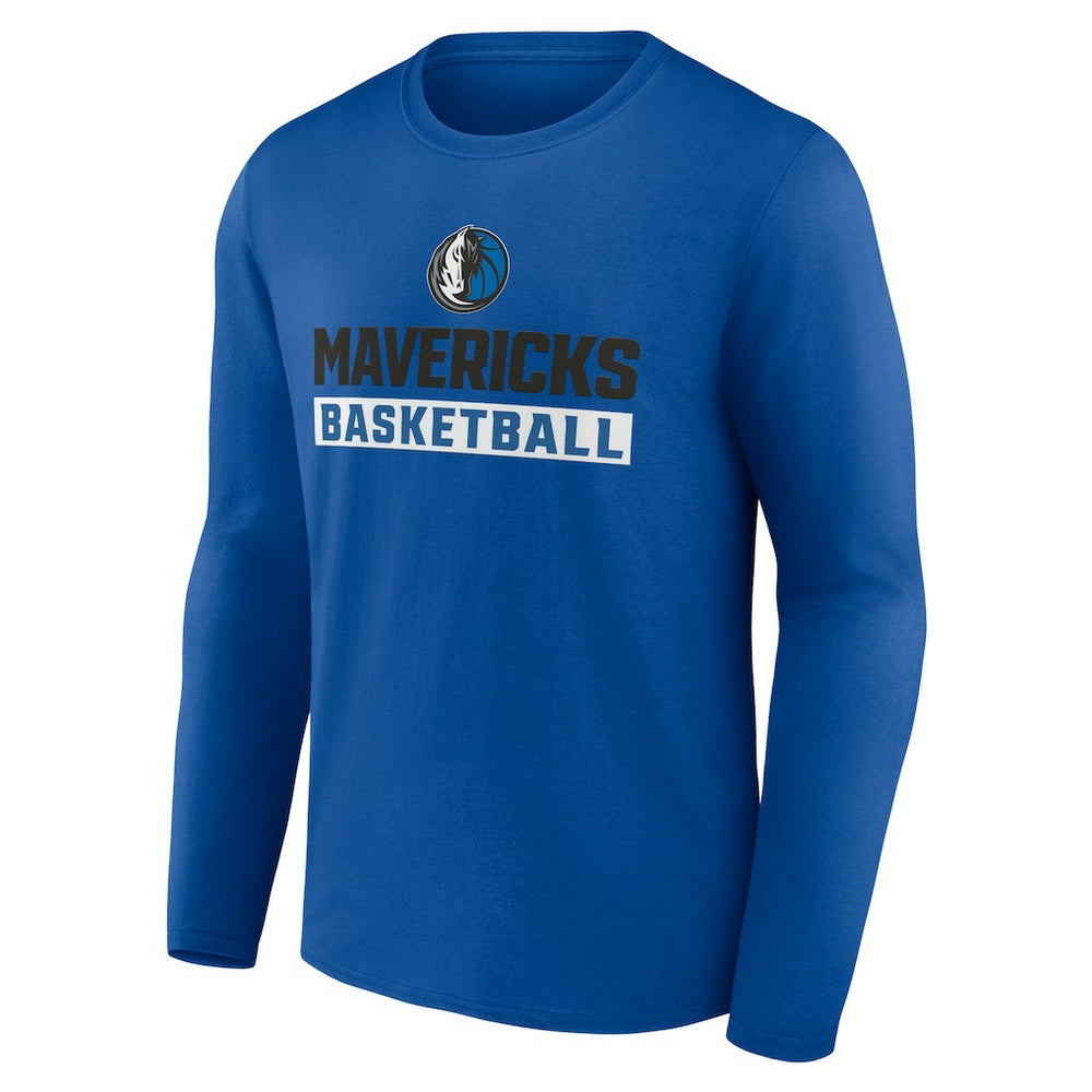 Dallas Mavericks Let's Go Long Sleeve T-Shirt Royal