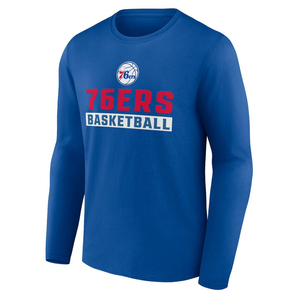 Philadelphia 76ers Let's Go Long Sleeve T-Shirt Royal