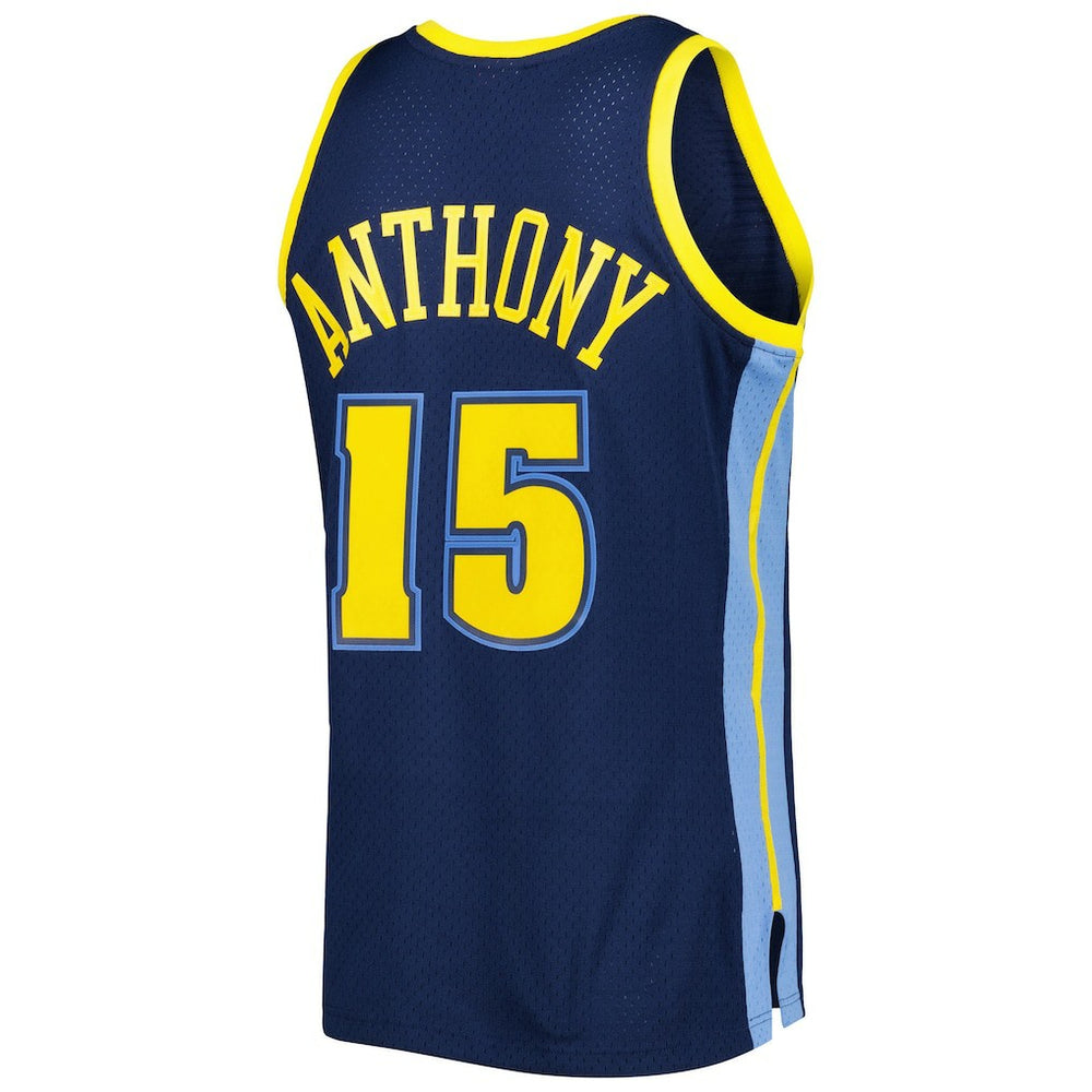 Carmelo Anthony Denver Nuggets Hardwood Classics Swingman Jersey for sale Navy | Mitchell & Ness outlet