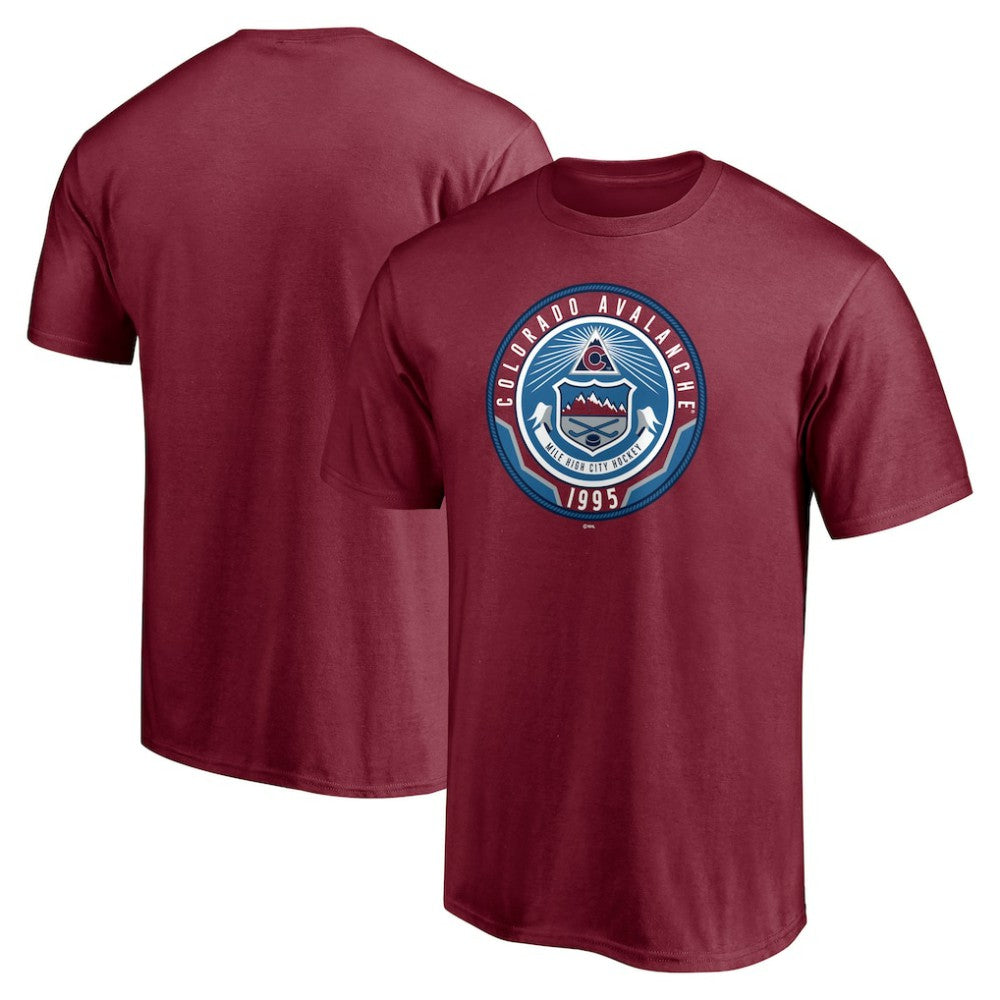 Colorado Avalanche Hometown Collection Push Ahead T-Shirt - Burgundy - NHL 5059356