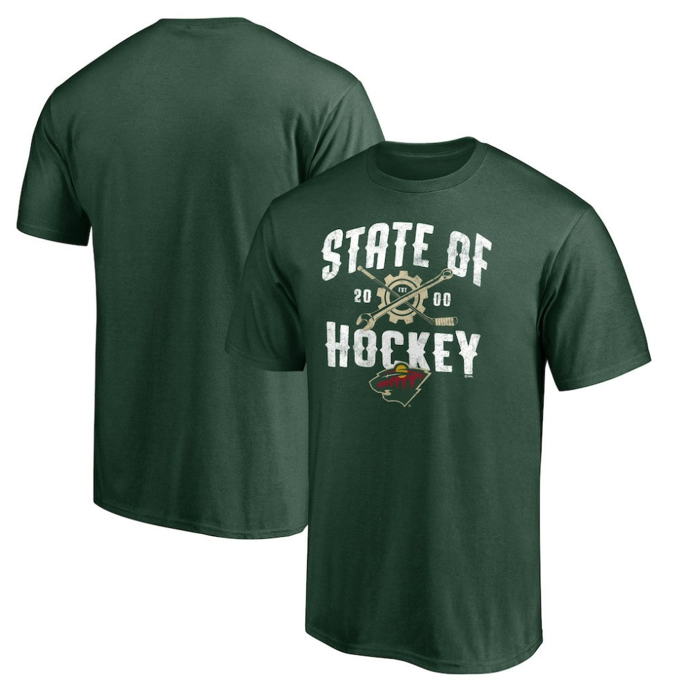 Minnesota Wild Hometown Collection Push Ahead T-Shirt - Green - NHL 5059388