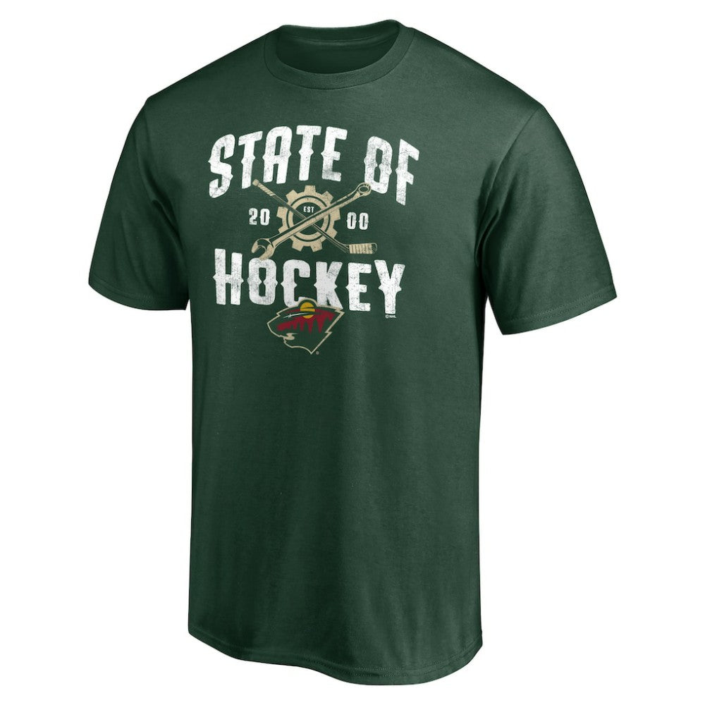 Minnesota Wild Hometown Collection Push Ahead T-Shirt - Green - NHL 5059388