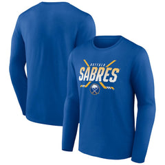 Buffalo Sabres Covert Logo Long Sleeve T-Shirt - Royal - NHL 5059501