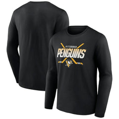 Pittsburgh Penguins Team Covert Long Sleeve T-Shirt - Black - NHL 5059520