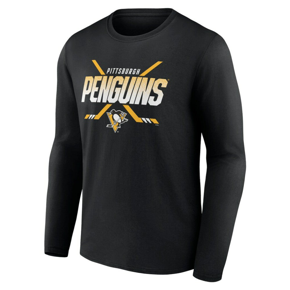 Pittsburgh Penguins Team Covert Long Sleeve T-Shirt - Black - NHL 5059520