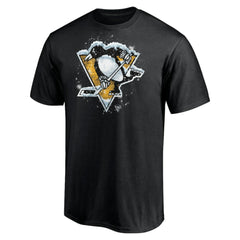 Pittsburgh Penguins Snow Logo T-Shirt - Black - NHL 5060011