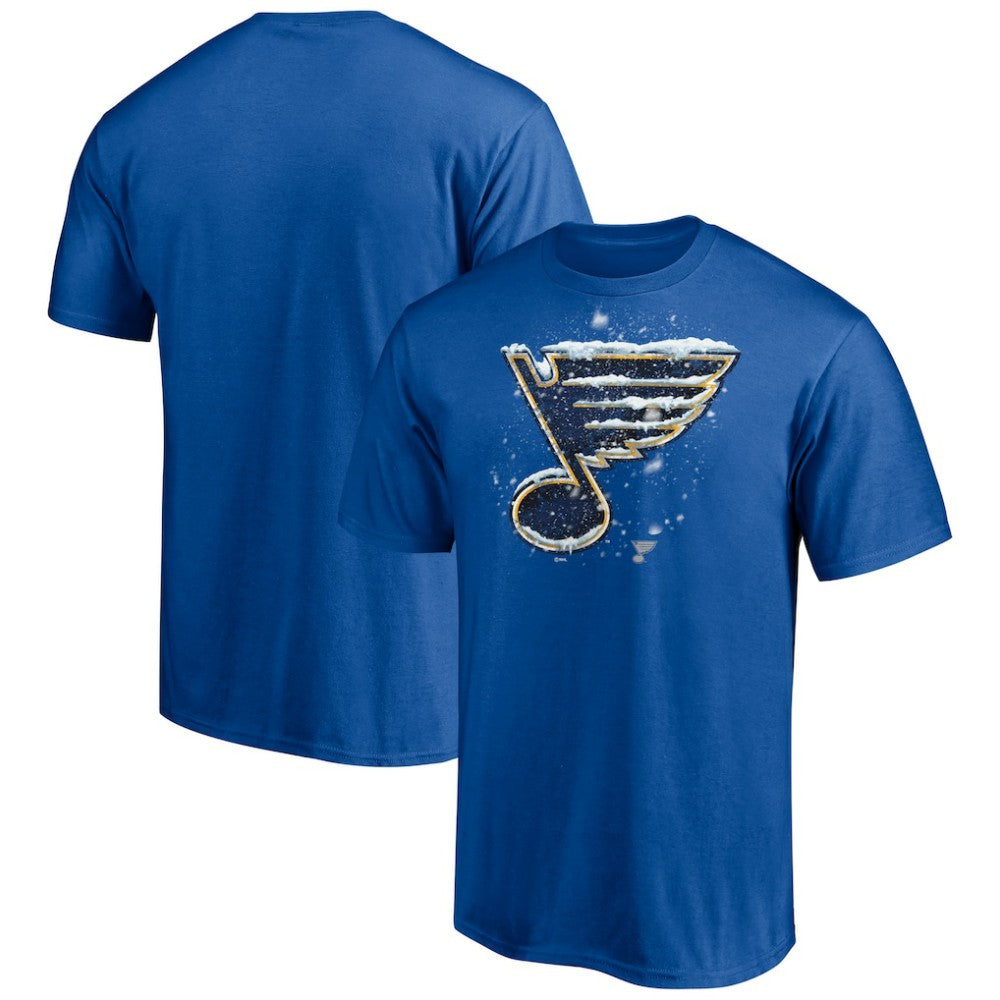 St. Louis Blues Snow Logo T-Shirt - Blue - NHL 5060018
