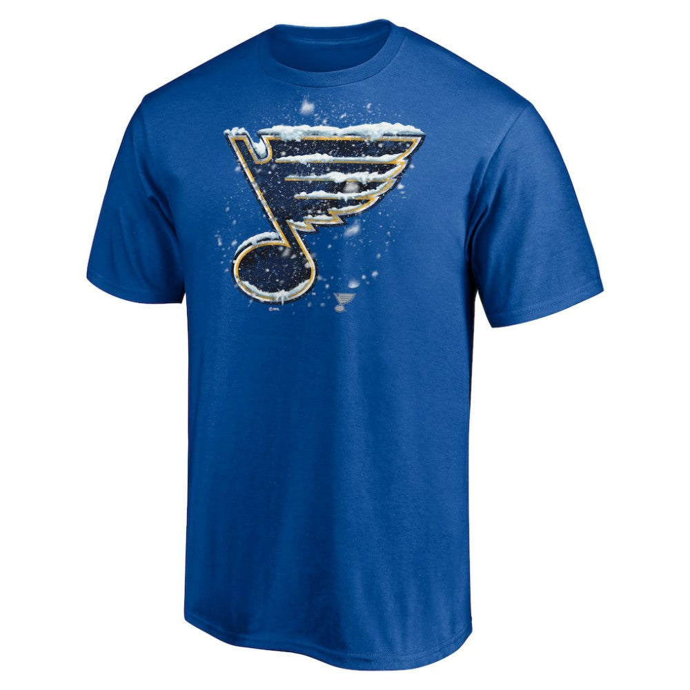 St. Louis Blues Snow Logo T-Shirt - Blue - NHL 5060018