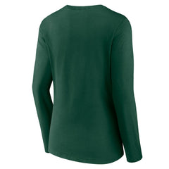 Minnesota Wild Women's Forge Long Sleeve V-Neck T-Shirt - Green - NHL 5060148