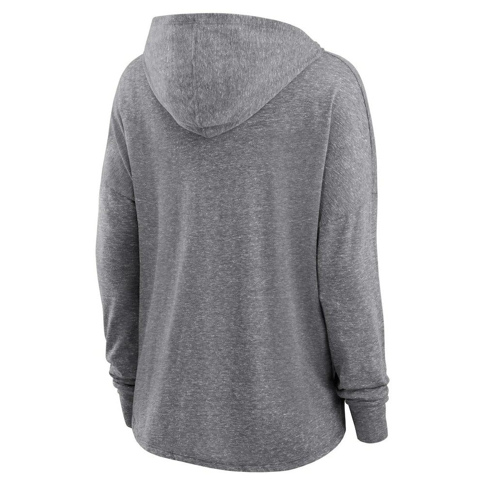 Fanatics Las Vegas Raiders Women's Cozy Primary Pullover Hoodie Heather Gray