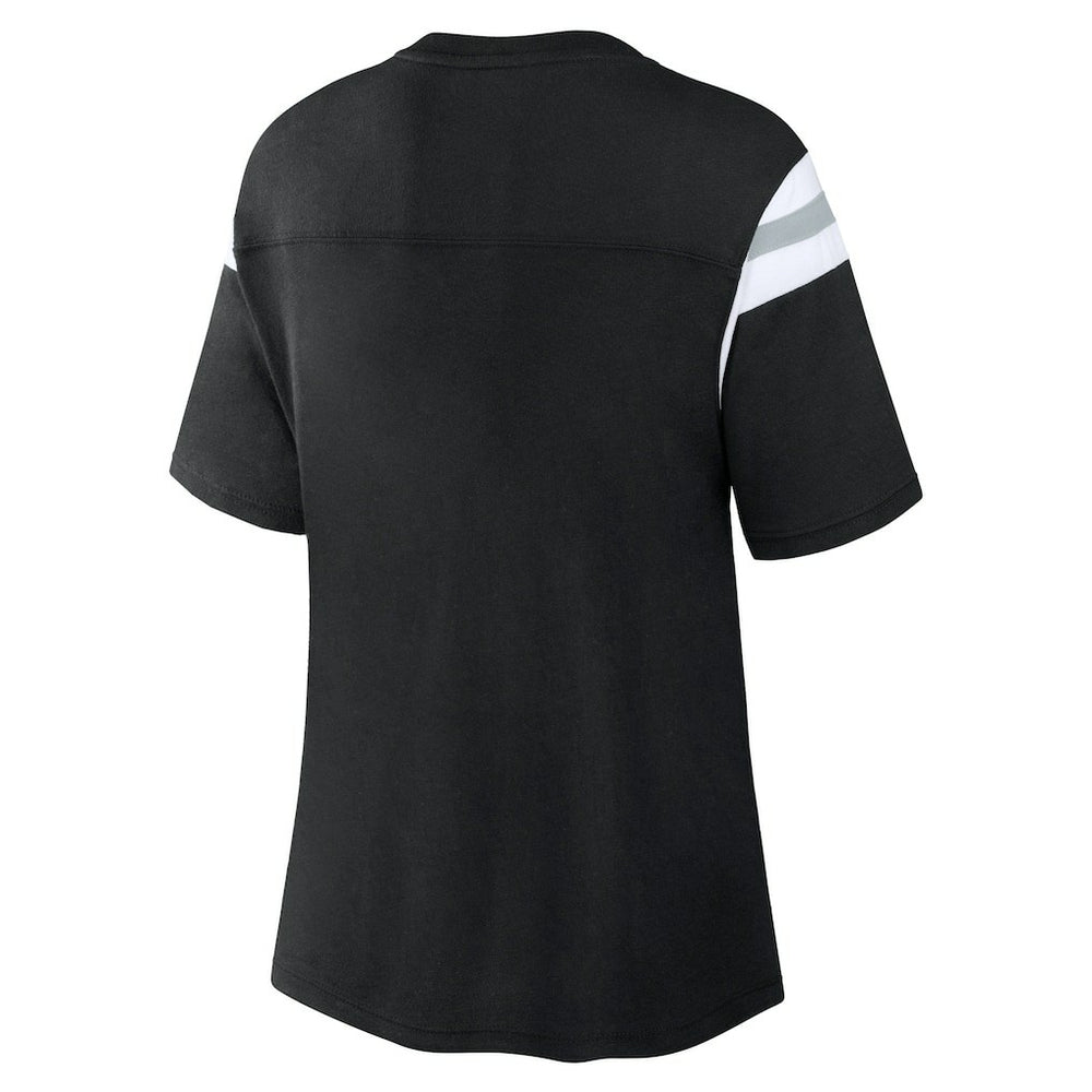 Fanatics Las Vegas Raiders Women's Earned Stripes T-Shirt Black