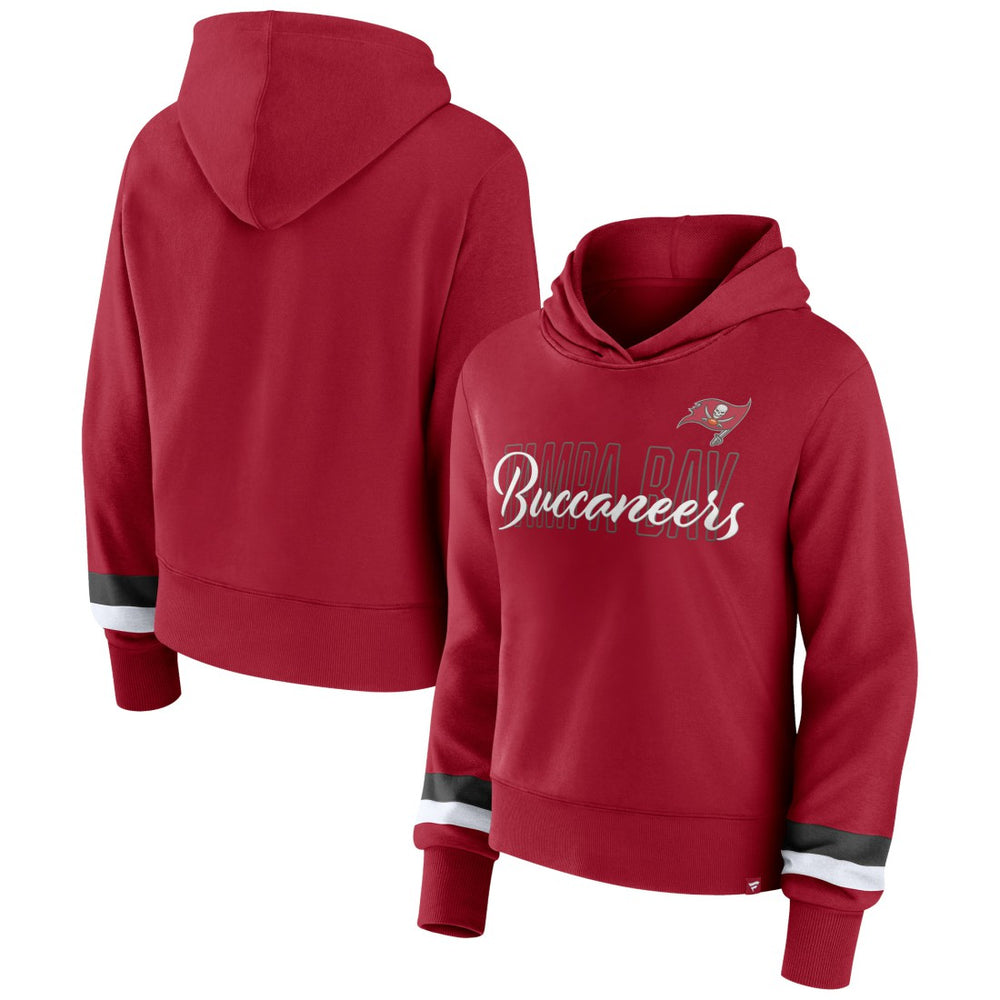 Fanatics Tampa Bay Buccaneers Women's Over Under Pullover Hoodie Red