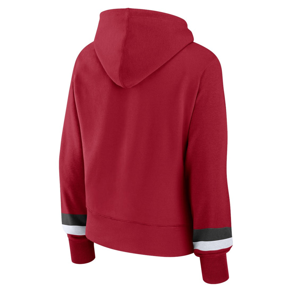 Fanatics Tampa Bay Buccaneers Women's Over Under Pullover Hoodie Red