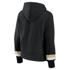 Fanatics New Orleans Saints Women's Over Under Pullover Hoodie Black