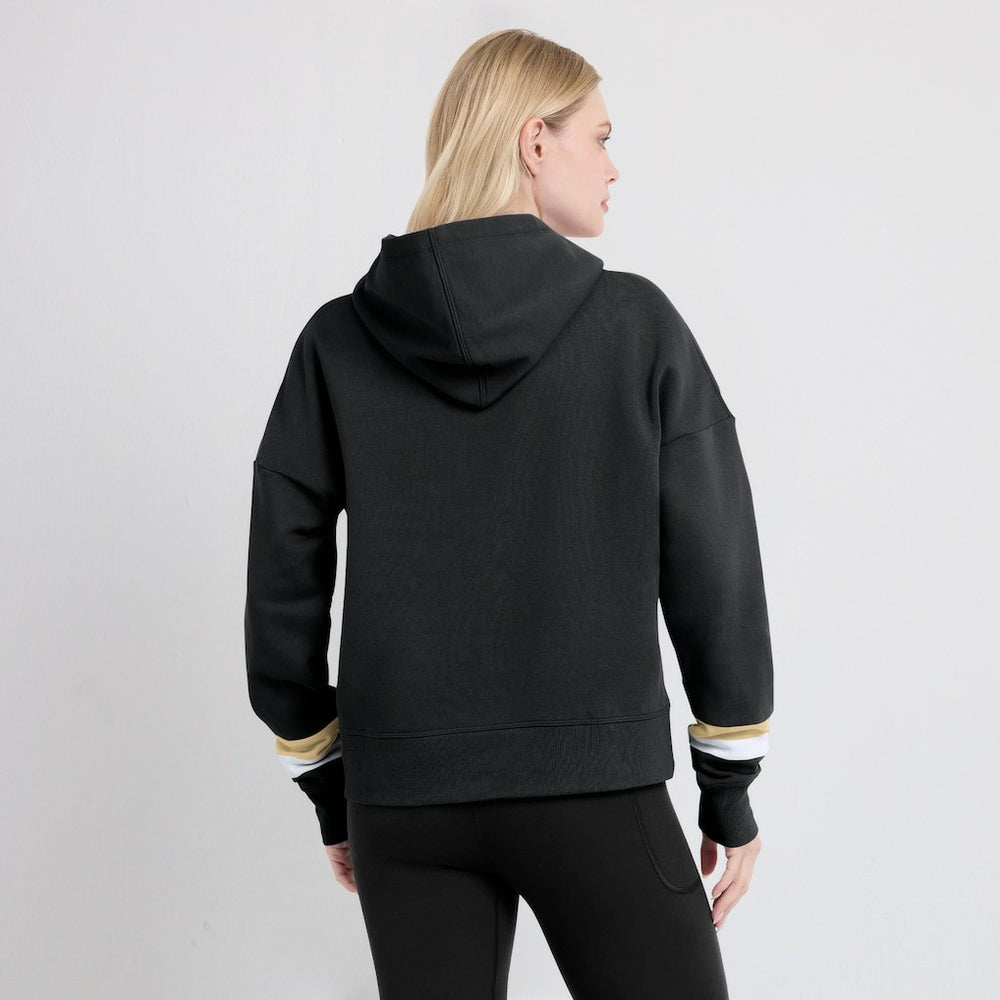Fanatics New Orleans Saints Women's Over Under Pullover Hoodie Black