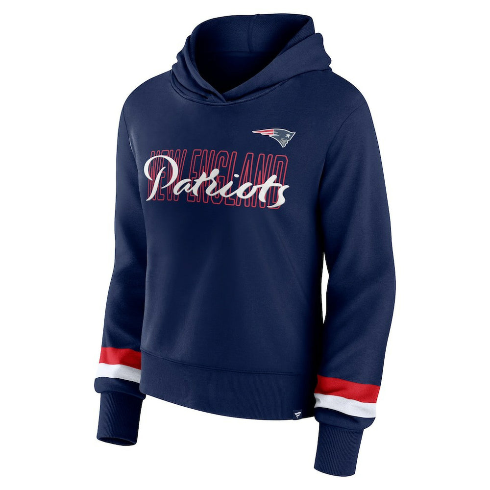 Fanatics New England Patriots Women's Over Under Pullover Hoodie Navy