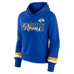 Fanatics Los Angeles Rams Women's Over Under Pullover Hoodie Royal