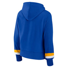 Fanatics Los Angeles Rams Women's Over Under Pullover Hoodie Royal