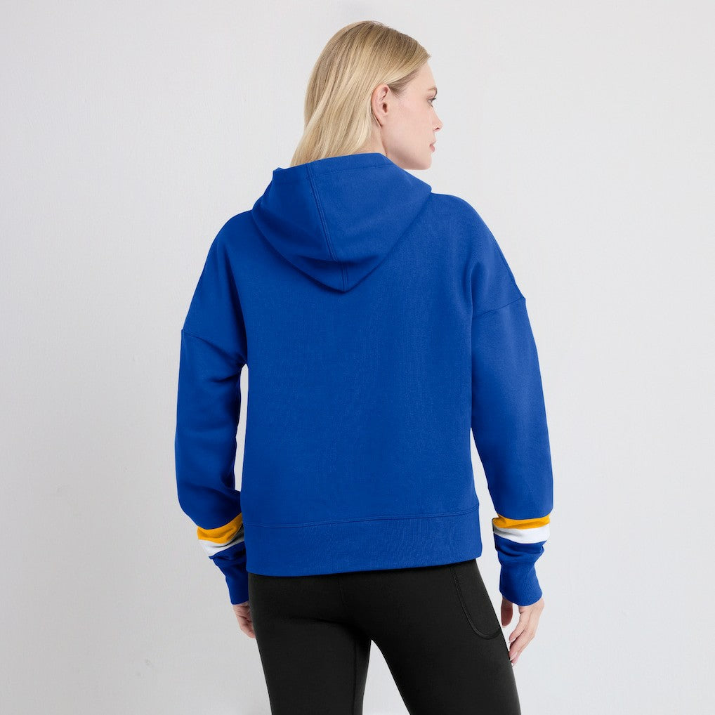 Fanatics Los Angeles Rams Women's Over Under Pullover Hoodie Royal