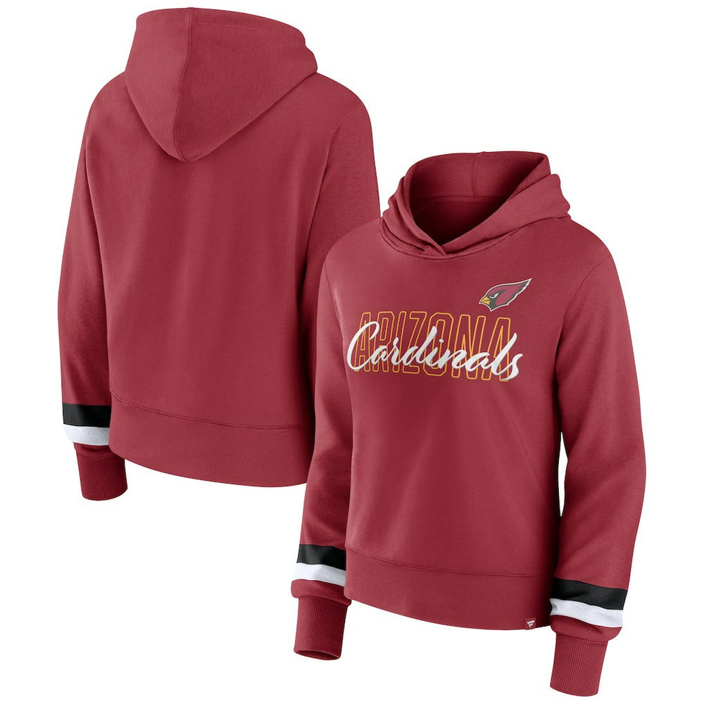 Fanatics Arizona Cardinals Women's Over Under Pullover Hoodie Cardinal