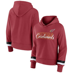 Fanatics Arizona Cardinals Women's Over Under Pullover Hoodie Cardinal