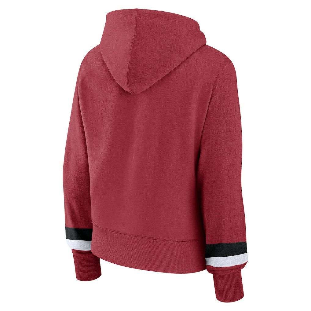 Fanatics Arizona Cardinals Women's Over Under Pullover Hoodie Cardinal