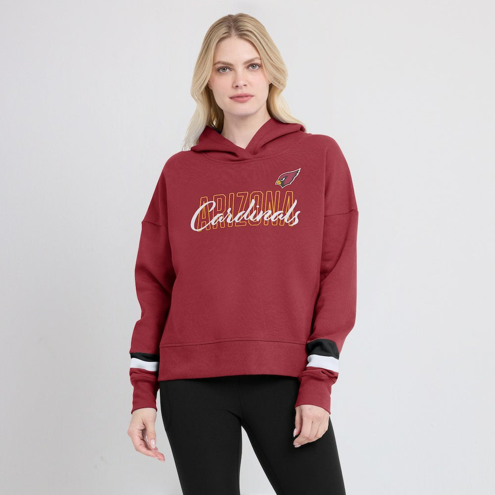 Fanatics Arizona Cardinals Women's Over Under Pullover Hoodie Cardinal