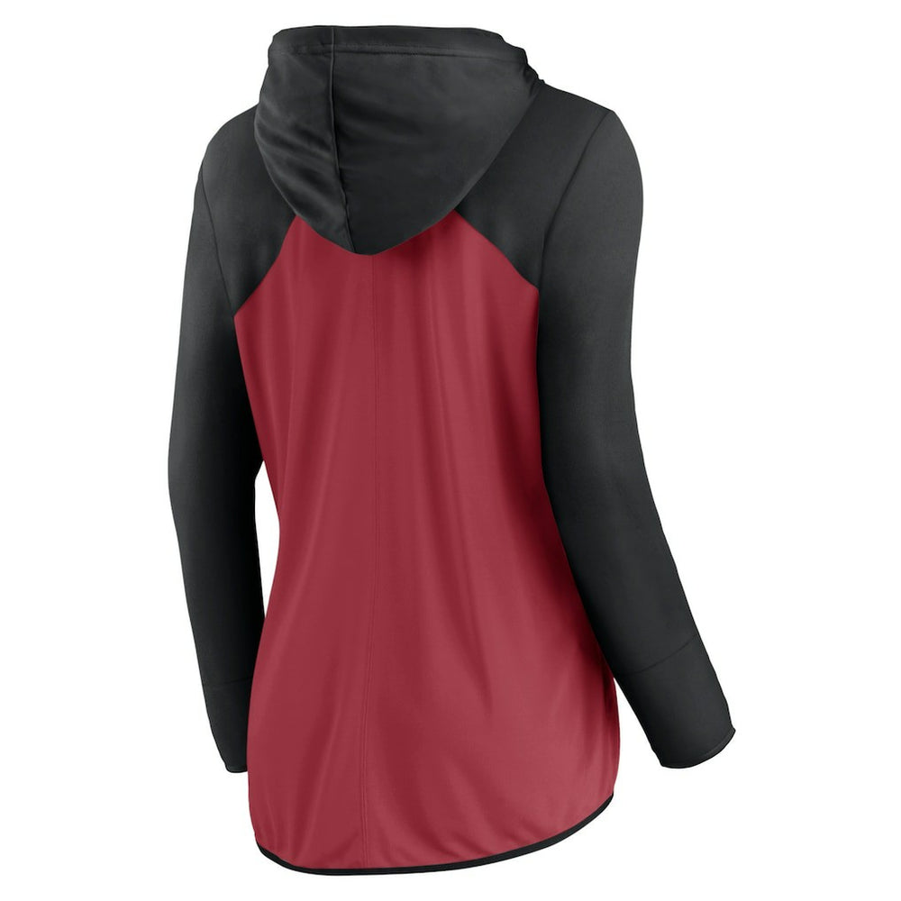Fanatics Arizona Cardinals Women's Forever Fan Full-Zip Hoodie Cardinal/Black