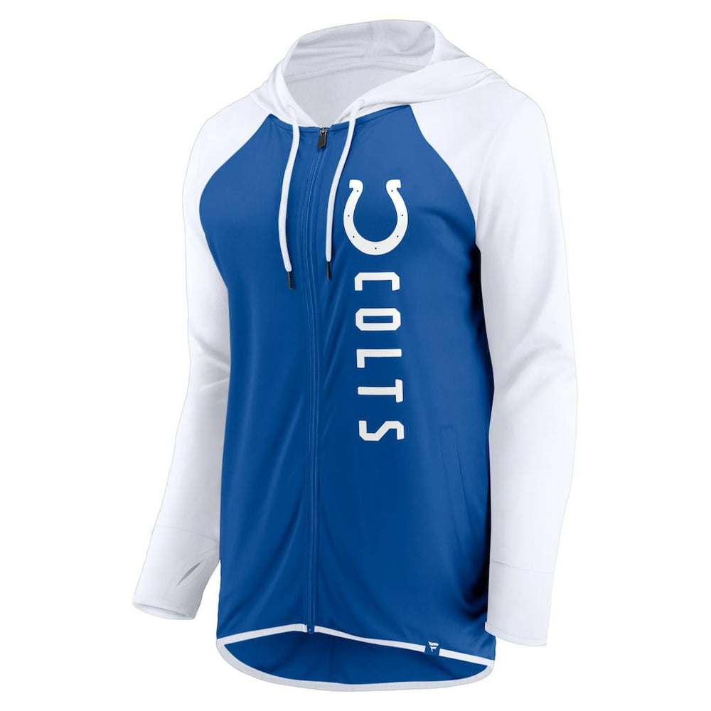 Fanatics Indianapolis Colts Women's Forever Fan Full-Zip Hoodie Royal/White