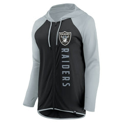 Fanatics Las Vegas Raiders Women's Forever Fan Full-Zip Hoodie Black/Silver