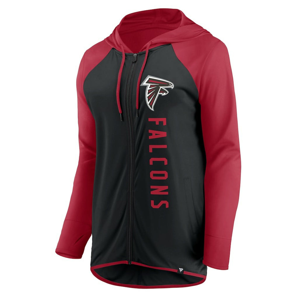 Fanatics Atlanta Falcons Women's Forever Fan Full-Zip Hoodie Black/Red