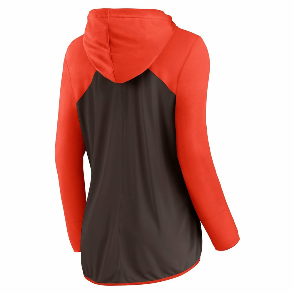 Fanatics Cleveland Browns Women's Forever Fan Full-Zip Hoodie Brown/Orange