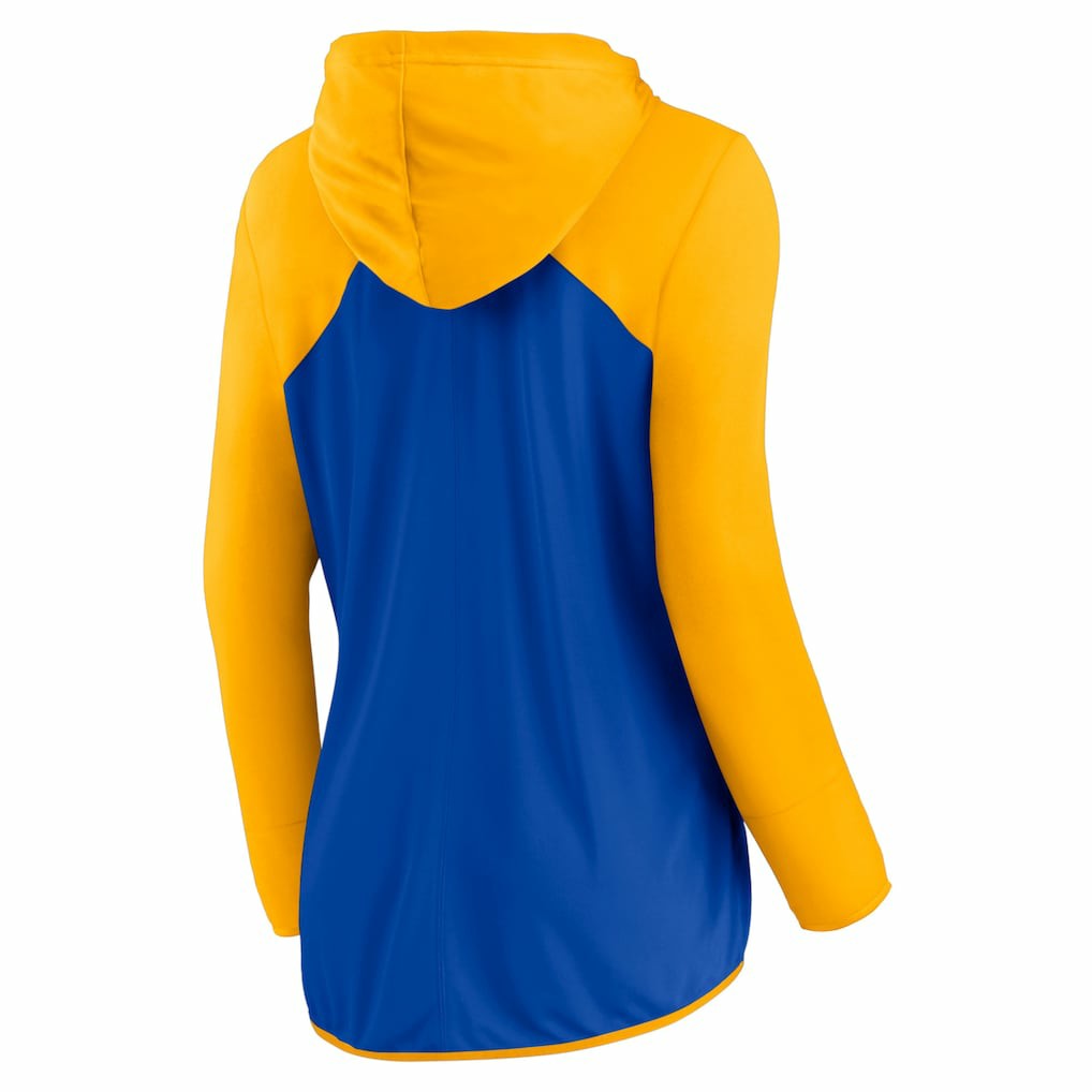 Fanatics Los Angeles Rams Women's Forever Fan Full-Zip Hoodie Royal/Gold