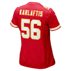 Nike George Karlaftis Kansas City Chiefs Women's Game Player Jersey Red