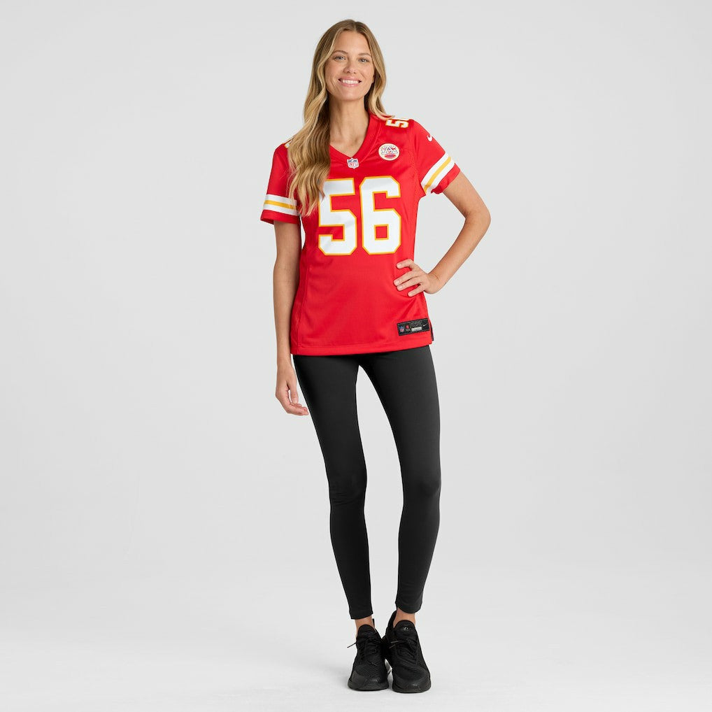 Nike George Karlaftis Kansas City Chiefs Women's Game Player Jersey Red