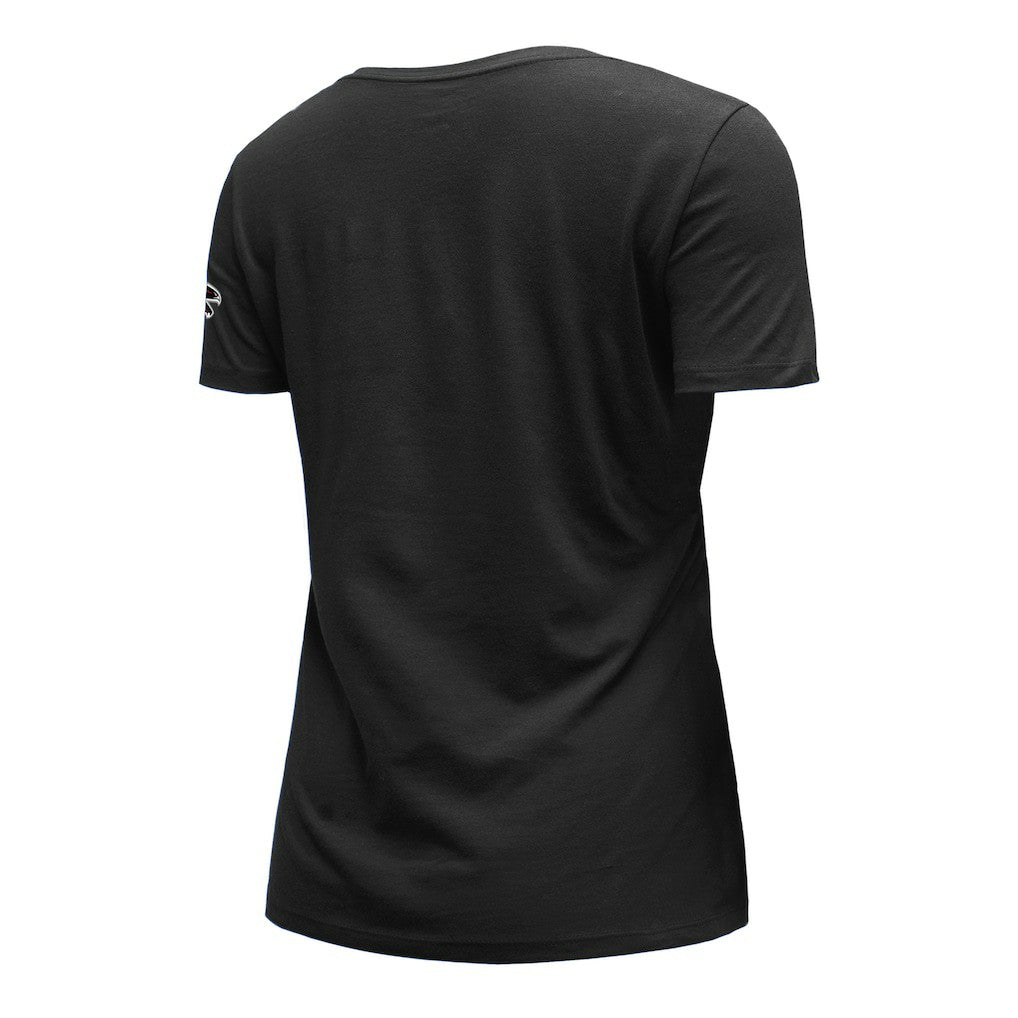 Atlanta Falcons New Era Women's Dirty Birds Kickoff V-Neck T-Shirt Black